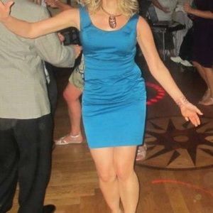 Banana Republic Sz 4 Teal-ish dress